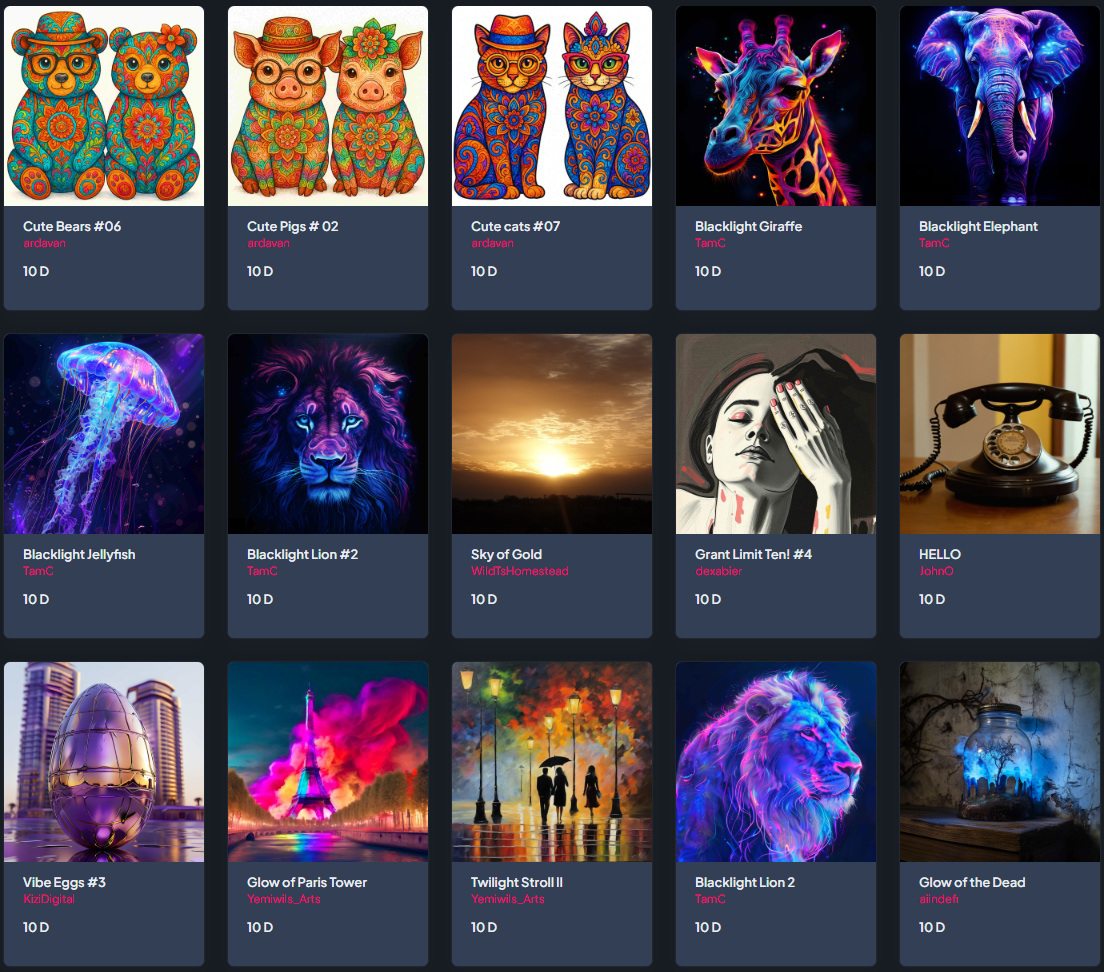 40 Unique 1/1 NFT Artworks – Screenshot 1