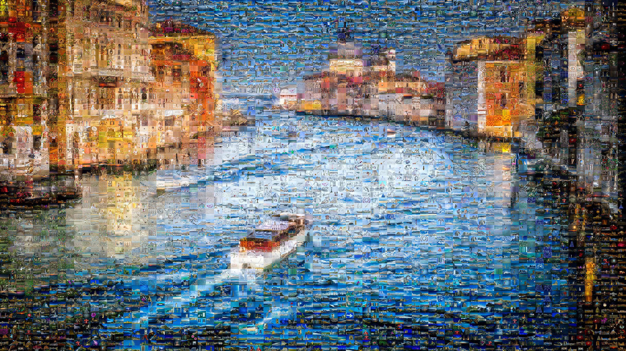 Mosaic of Venice Grand Canal DSF4327