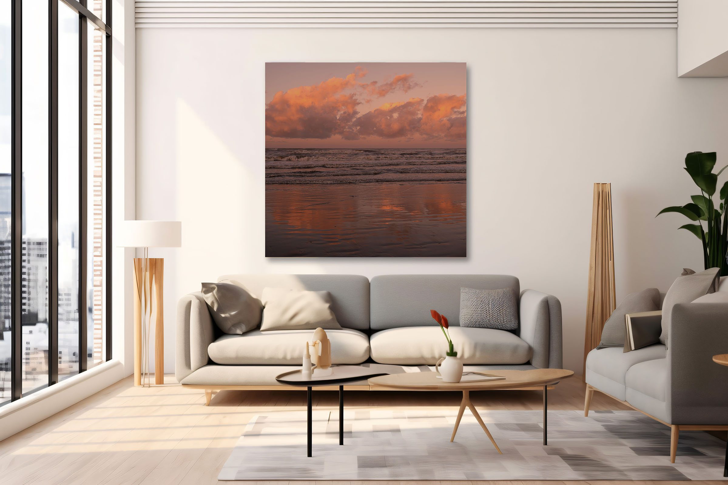 Adriatic Sunset in Rose Hues